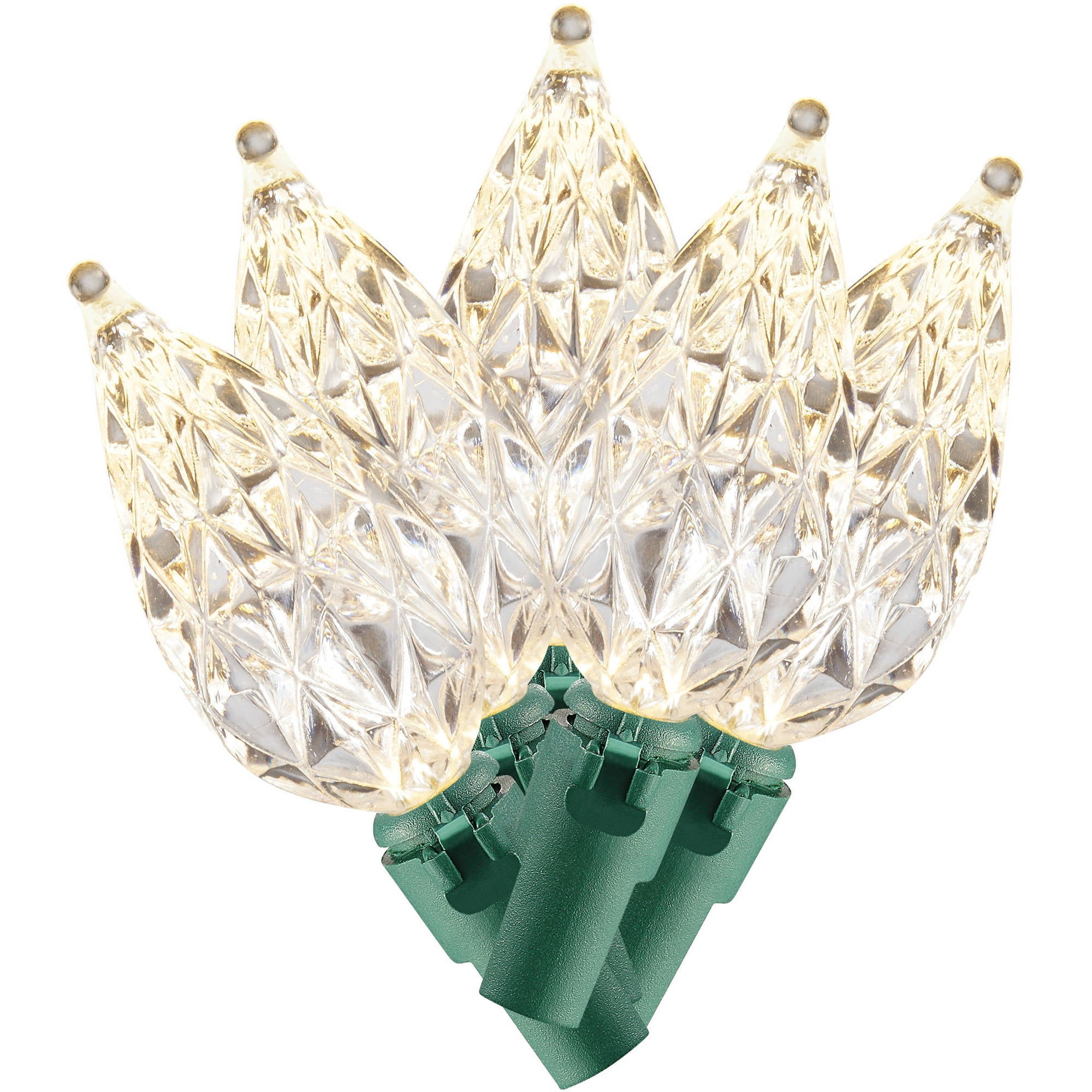 Holiday Time Christmas Lights Warm White C6 LED Lights, 60Count / 20.