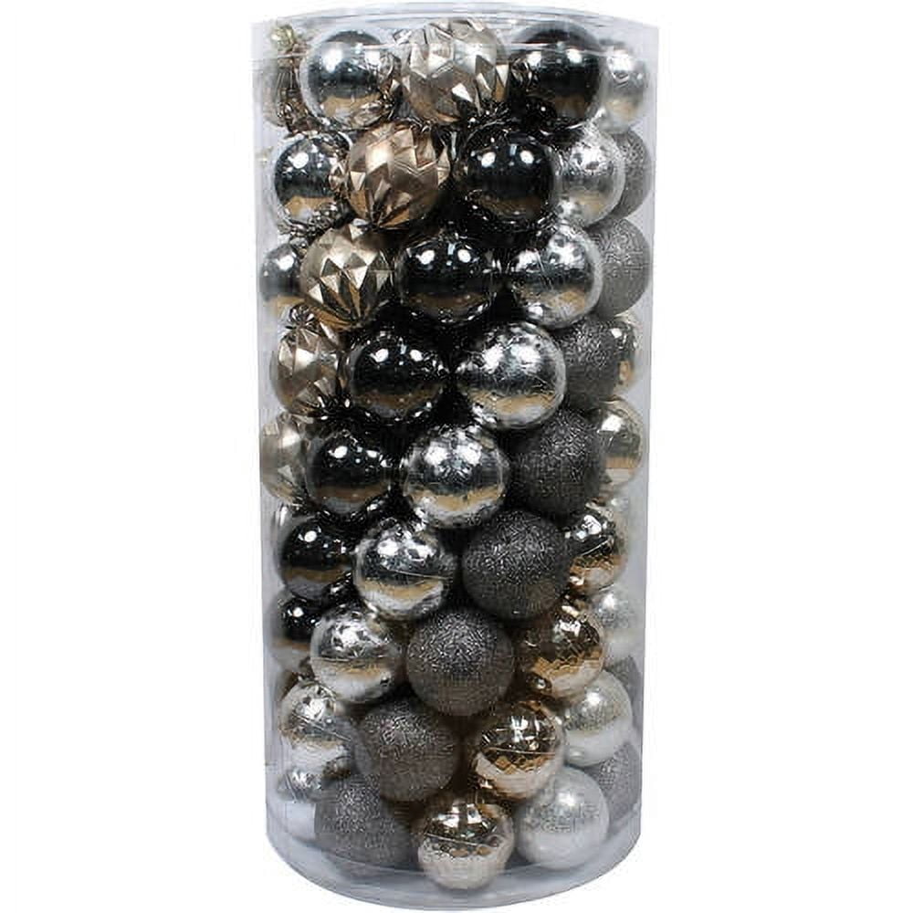 Holiday Time Christmas Ornaments Shatterproof, Set of 101