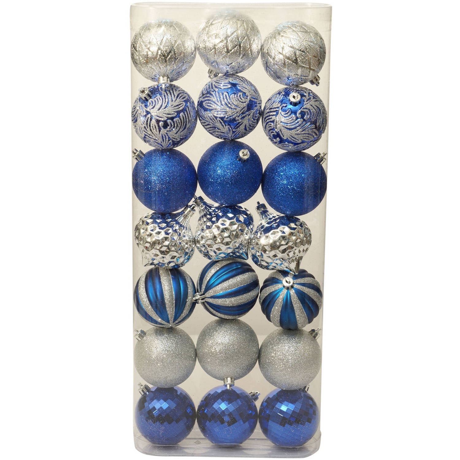 Holiday Time Christmas Ornaments Traditional 70mm Shatterproof