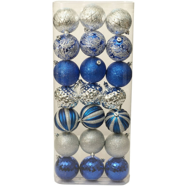 Holiday Time Christmas Ornaments Traditional 70mm Shatterproof