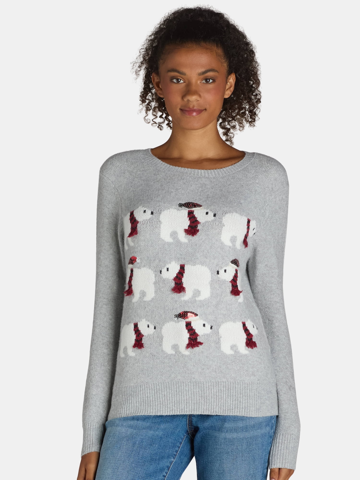 Holiday Time Christmas Sweater, Sizes XS-3X