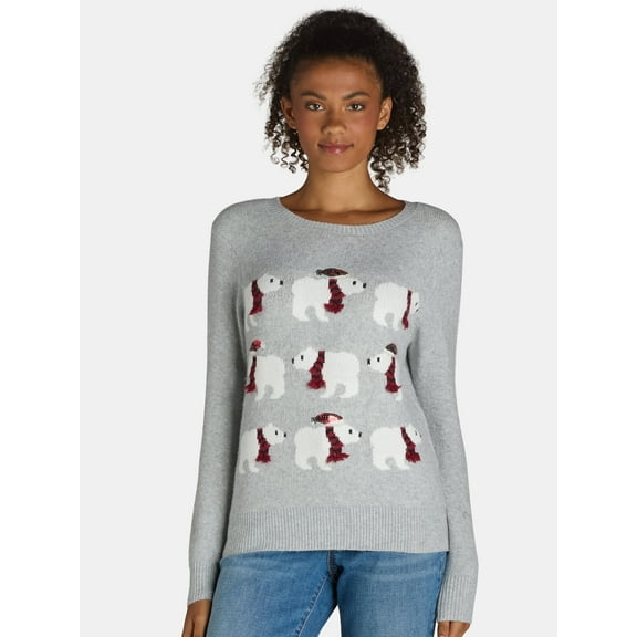 Holiday Time Christmas Sweater, Sizes XS-3X