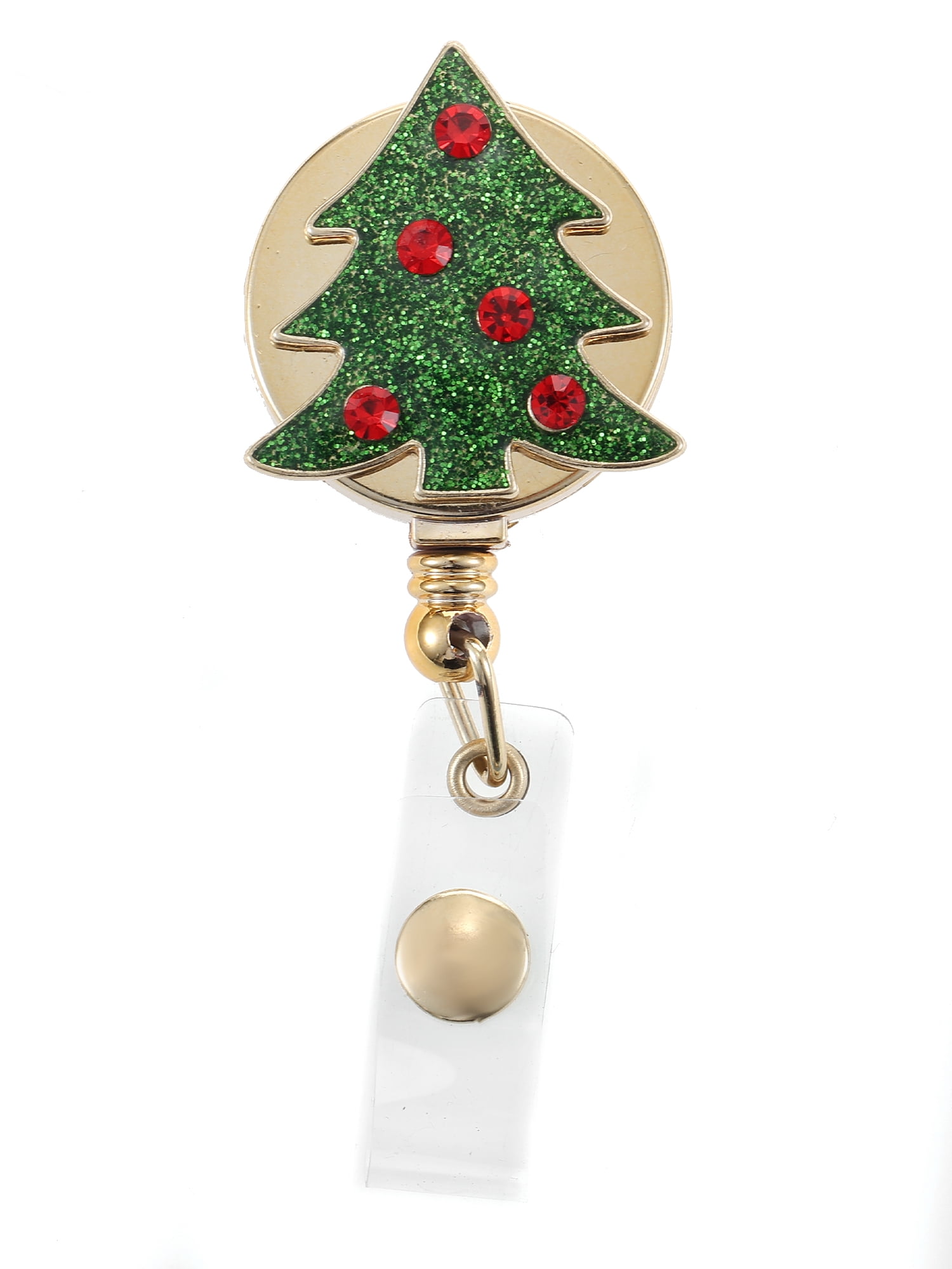 Fun Christmas Tree Badge Reel For Nurses & Teachers – Retractable Nurse Badge Holder With 24" Cord & Alligator Clip, Cute Medical Worker Accessory - View #8
