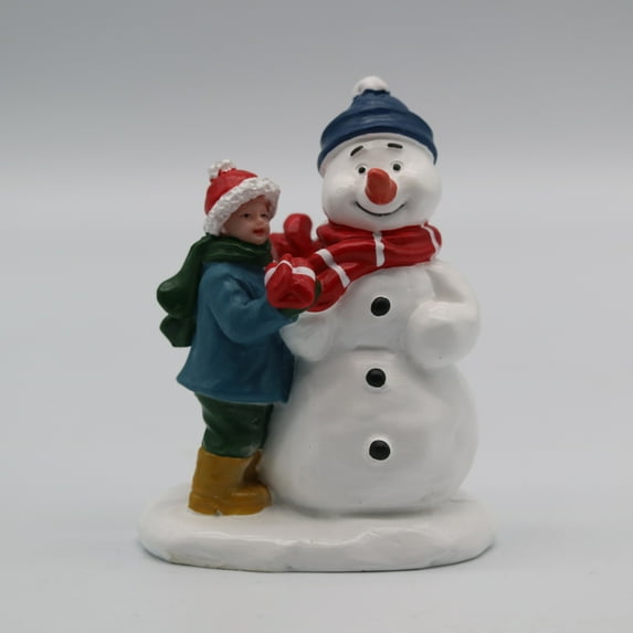 Holiday Time Christmas Village Figurine, Snowman Friend