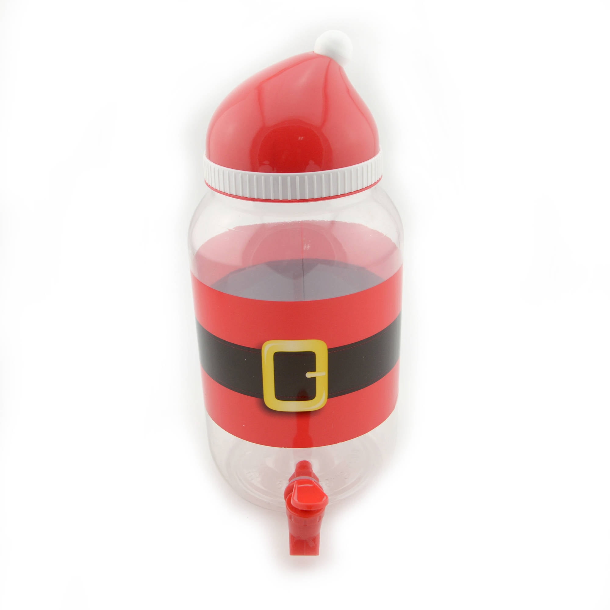 Christmas Real Home Santa Claus Holiday Beverage Jar Drink Dispenser 1.7  Gallon