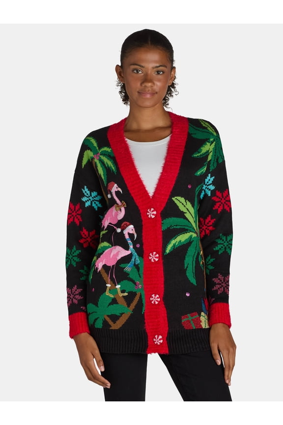 Embellished Cardigan Sweater, Women's, Sizes XS-XXXL