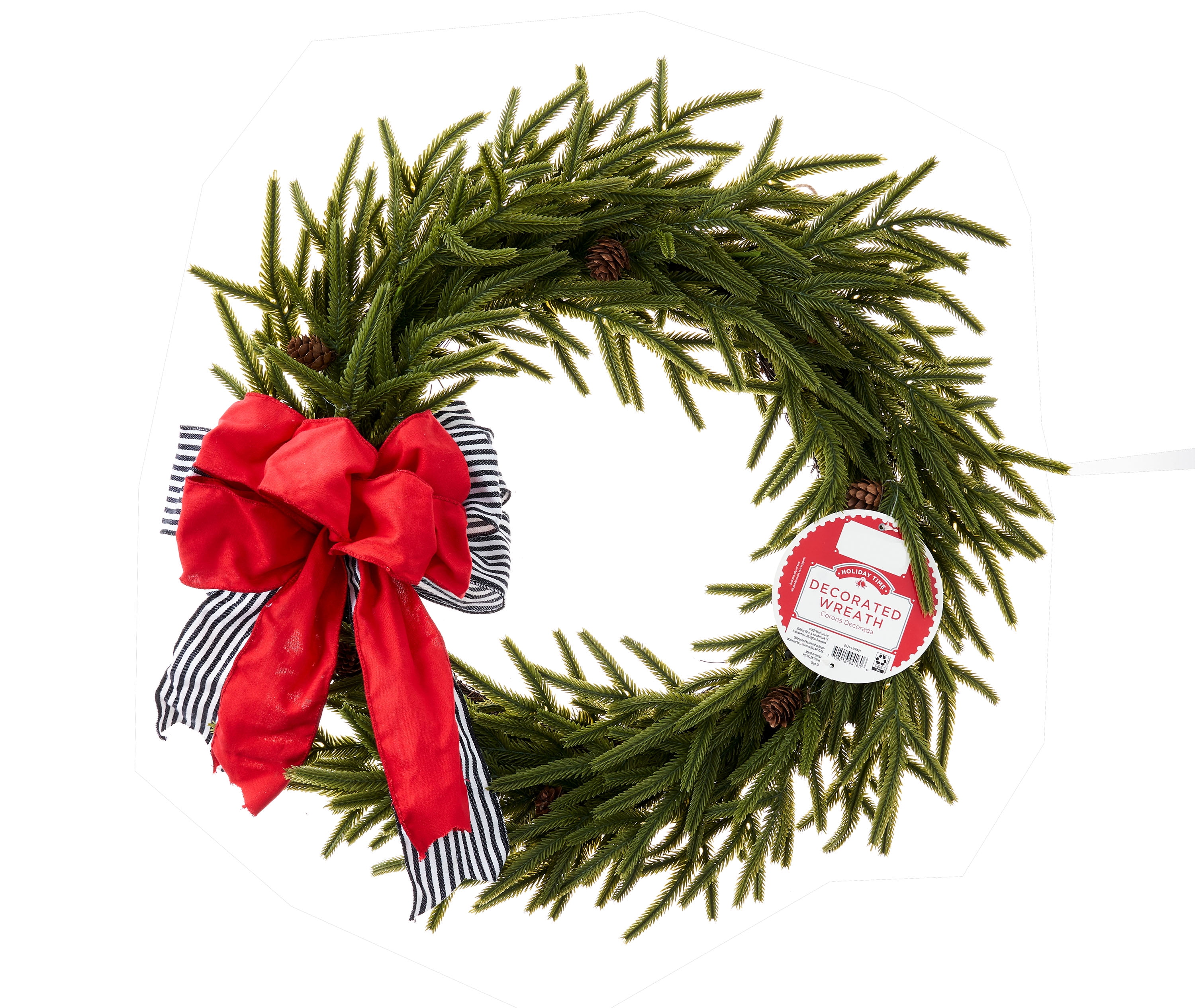 Holiday Time Christmas Wreaths in Christmas Decor Walmart