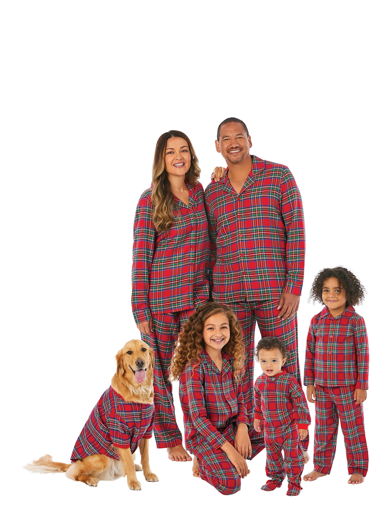 Holiday Time Family Women's and Women's Plus Red Flannel Pajama