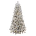 Holiday Time Flocked Prelit Bellmont Christmas Tree with Color Changing