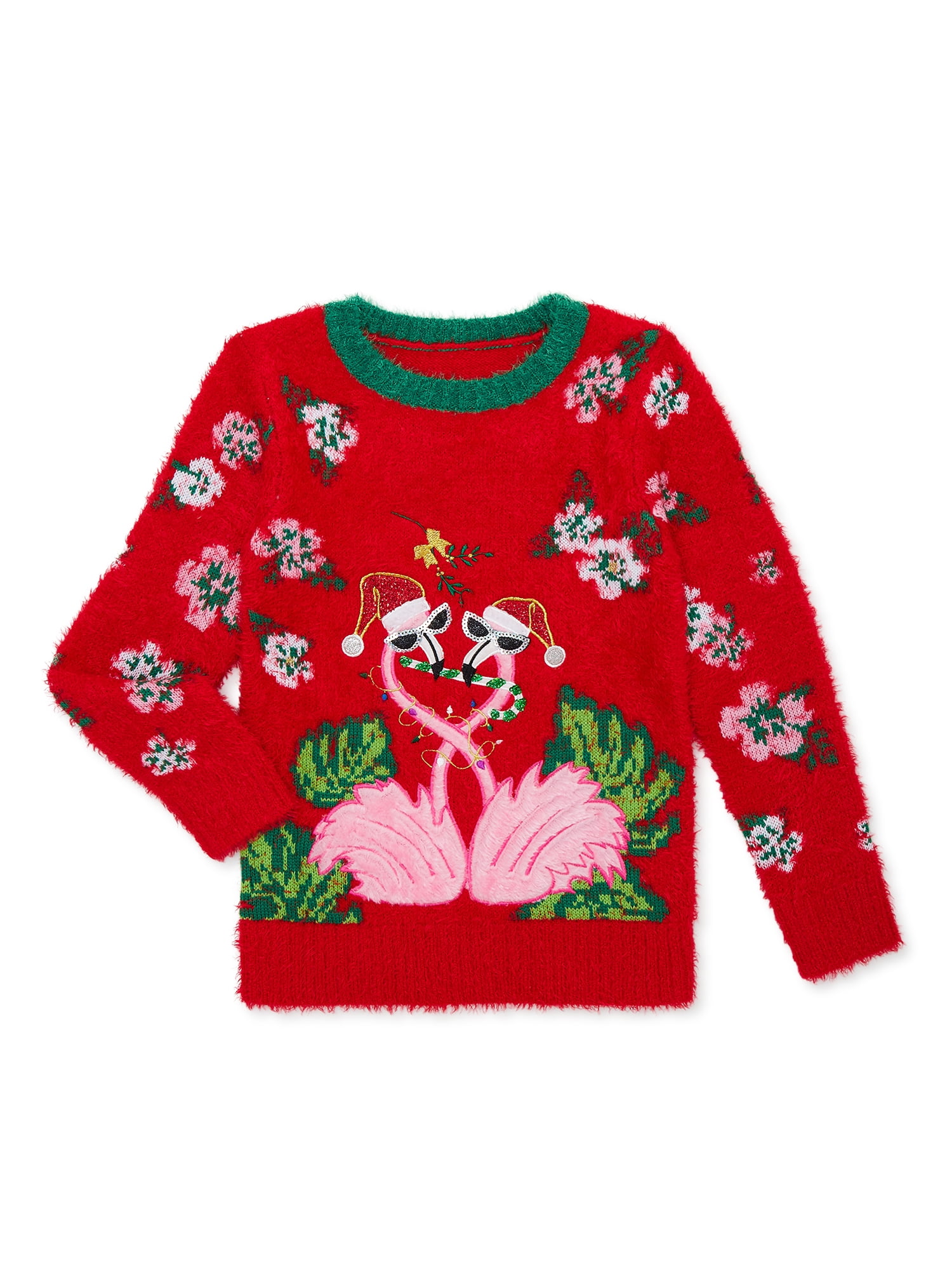 Holiday Time Girls Christmas Sweater, Sizes 418 & Plus