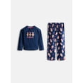 thumbnail image 1 of Holiday Time Girls Long Sleeve Graphic Tee and Pants Pajama Set, 2 Piece, Sizes 4-18, 1 of 3