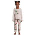 thumbnail image 1 of Holiday Time Girls Long Sleeve Top and Pants Pajama Set, 2-Piece Set, Sizes 4-18 & Plus, 1 of 5