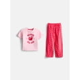 thumbnail image 1 of Holiday Time Girls Graphic Tee and Pants Pajama Set, 2-Piece, Sizes 4-18, 1 of 3