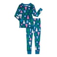 Holiday Time Girls Tight Fit Christmas Pajamas Set, 2Piece, Sizes 410