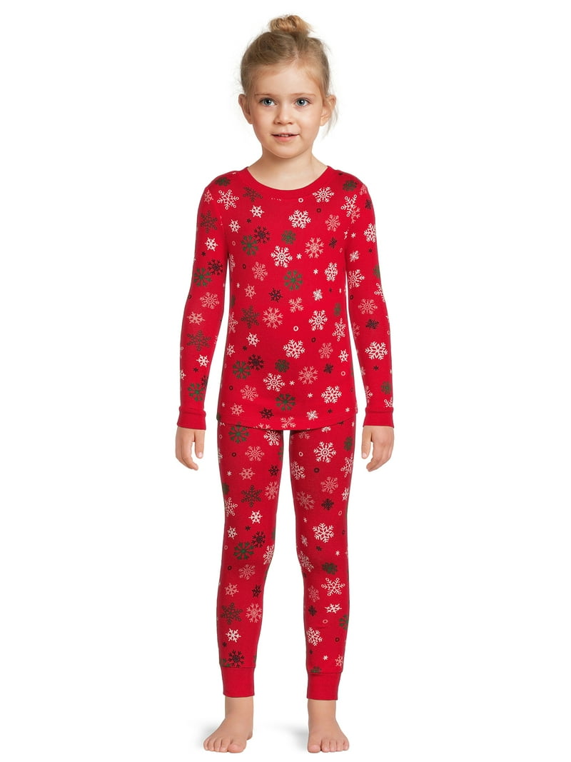 Holiday Time Girls Tight Fit Long Sleeve Sleepwear Pajama Top and