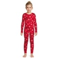 thumbnail image 1 of Holiday Time Girls Tight Fit Long Sleeve Sleepwear Pajama Top and Pants, 2-Piece Set, Sizes 4-10, 1 of 5