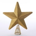 Holiday Time Glitter Star Tree Topper, Gold, 10"