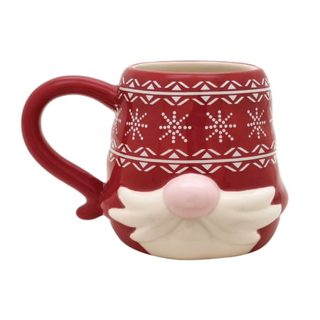 Holiday Time Gnome Mug, 12 fl oz Stoneware Ceramic