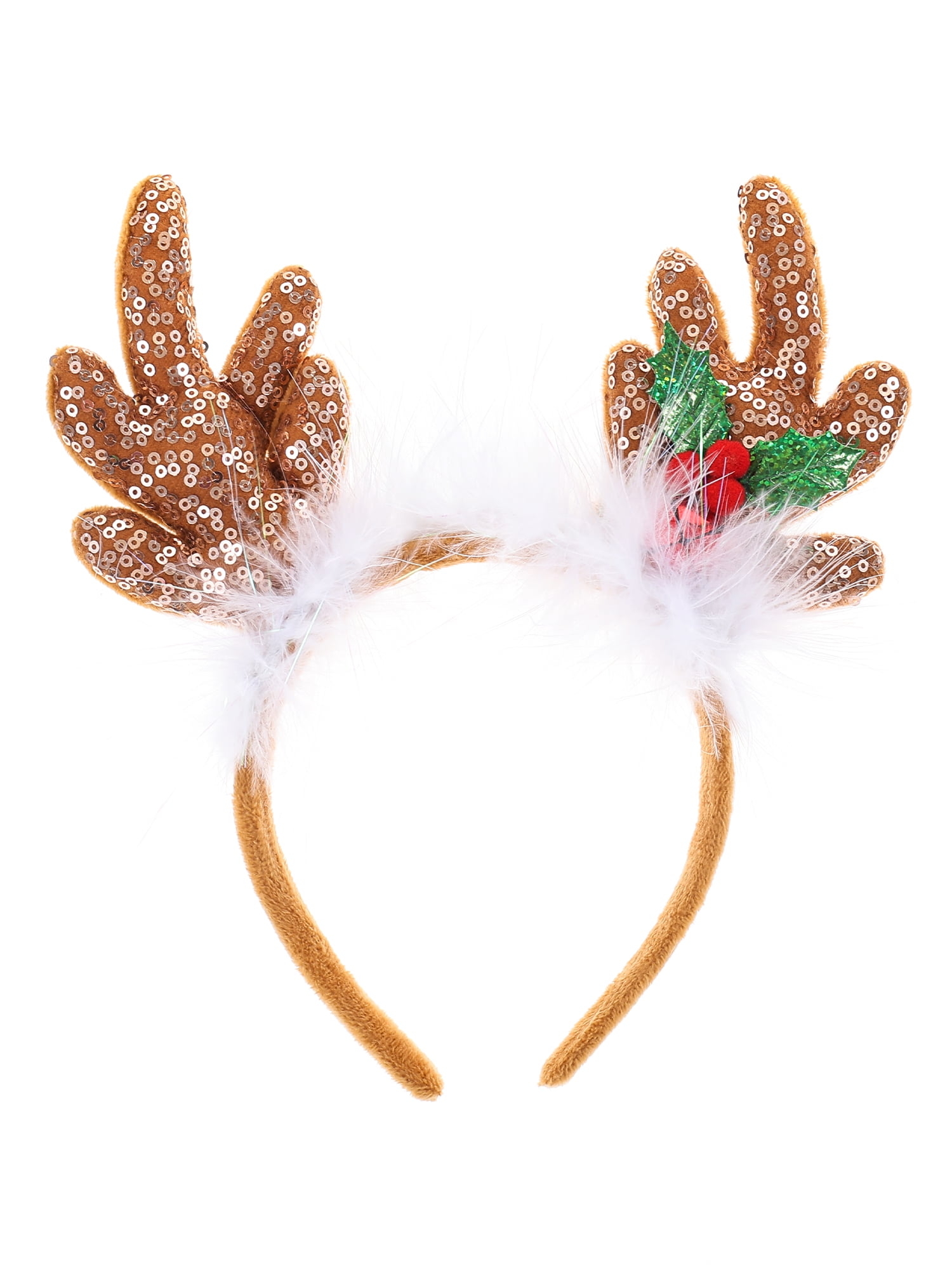 Holiday Time Gold Reindeer Antler Headbopper, 1 Piece