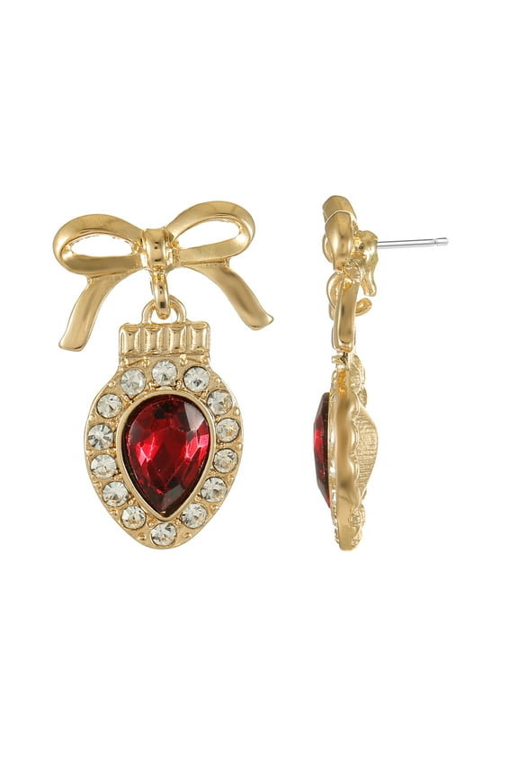 Goldtone Ornament Earrings, 1 Pair