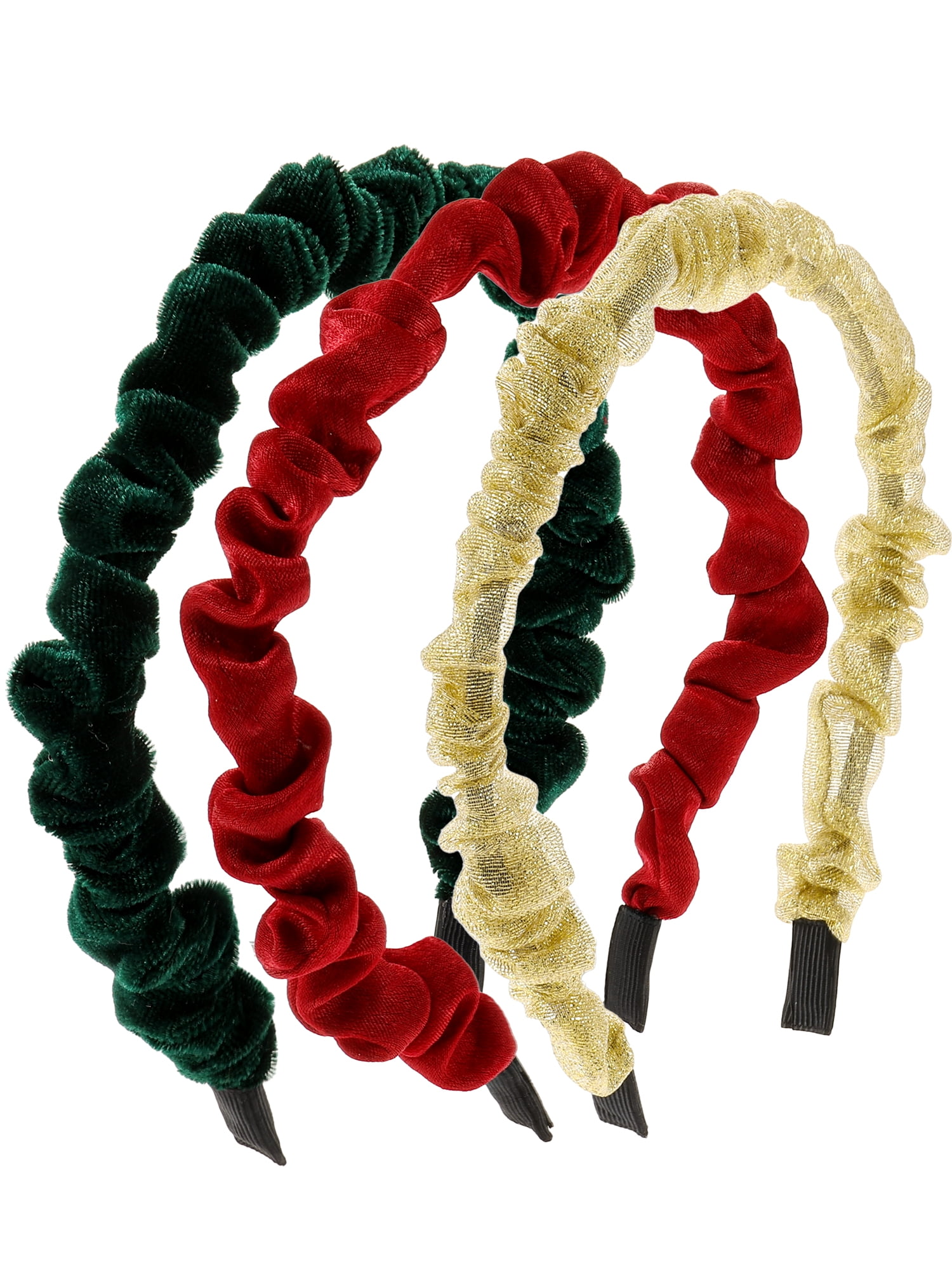 Elegant Red and Green Headband Amazon.com : Christmas Headband for Women Pearl Knotted  main image 3