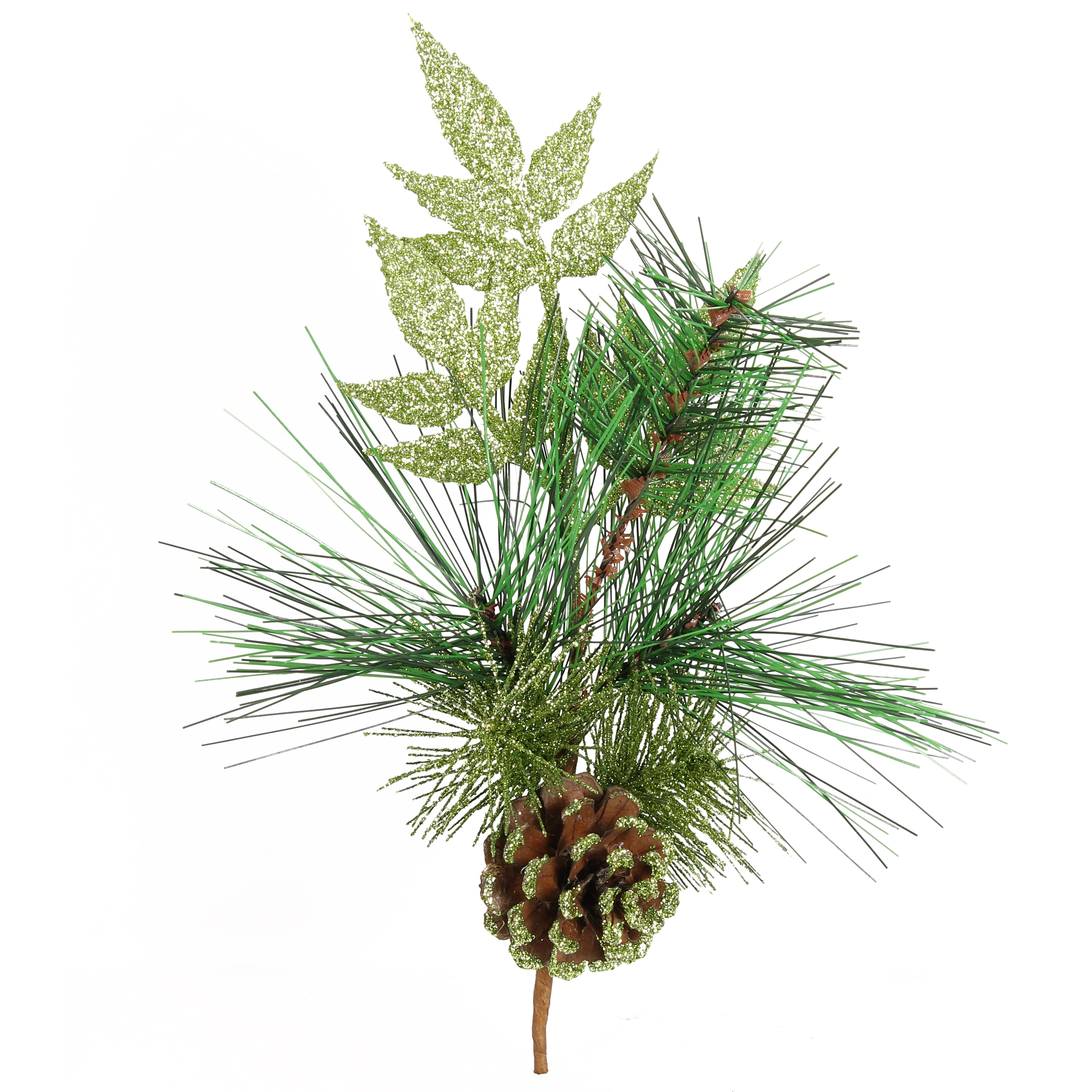 Holiday Time Green/Natural Pinecone Pick, 9 Inch - Walmart.com