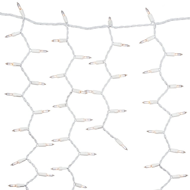 Holiday Time High Density Clear Icicle Christmas Lights Set, 9', 300