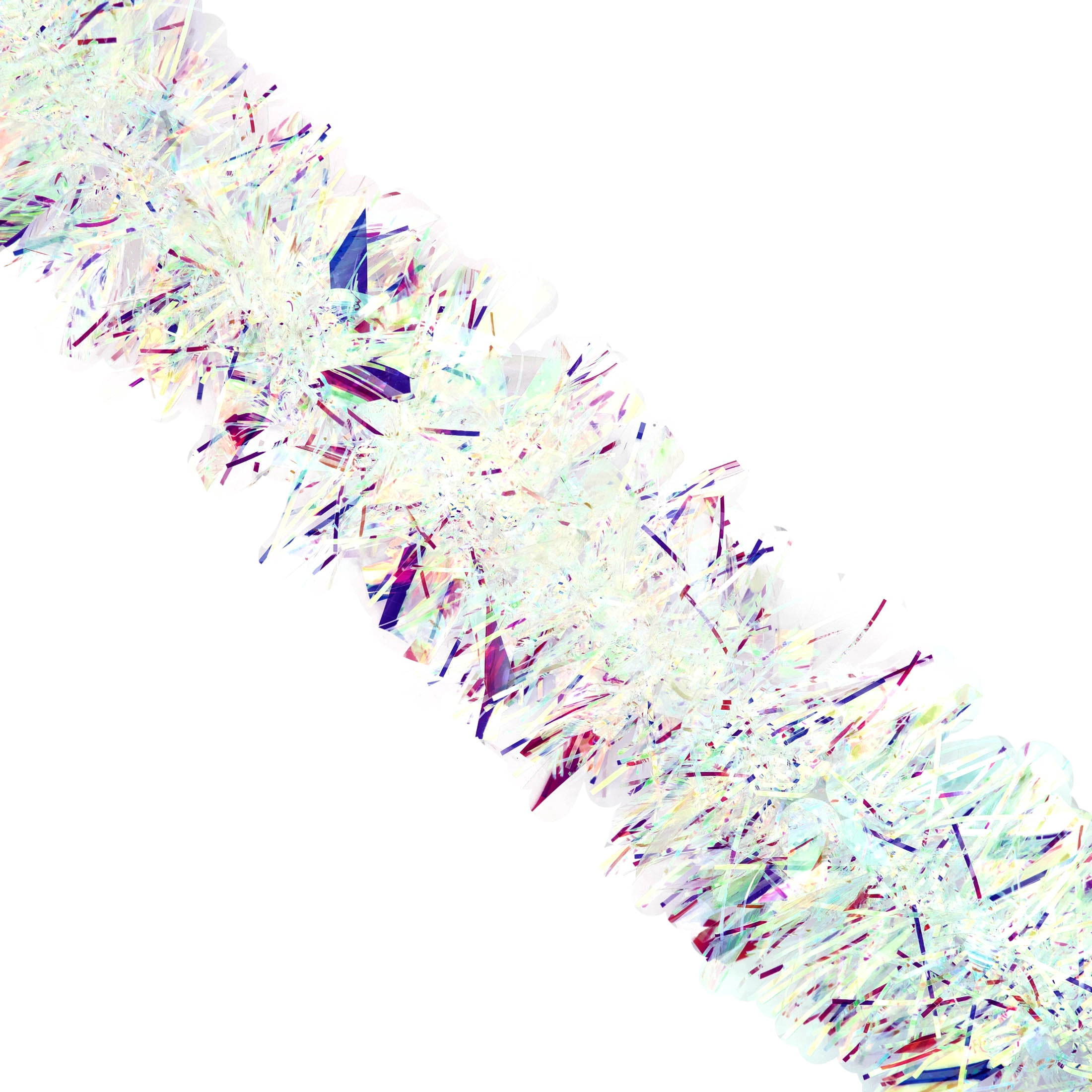 Tinsel Christmas Garland, Iridescent, 8', by Holiday Time