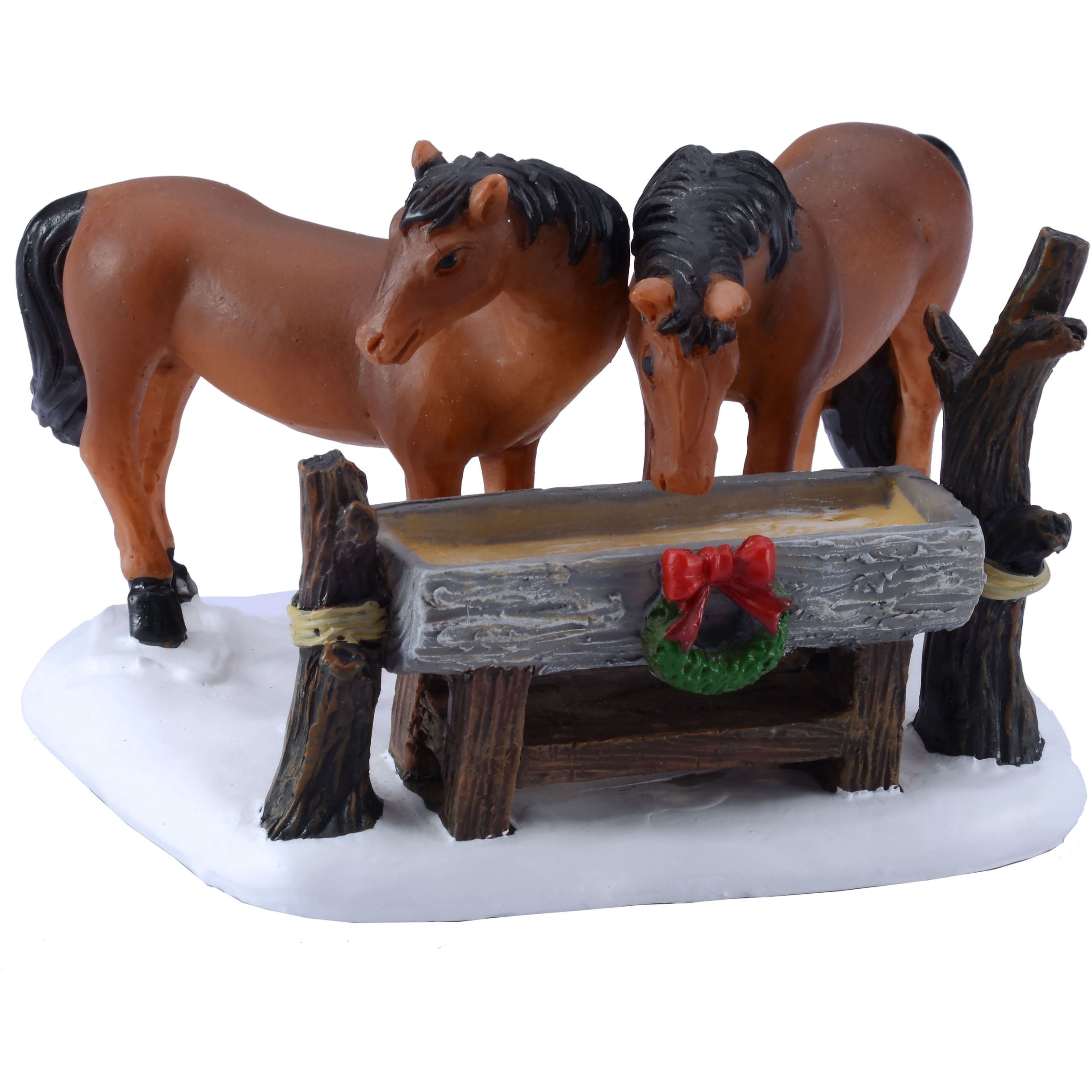 Holiday Time Hungry Horses Figurine