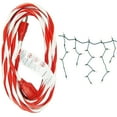 thumbnail image 1 of Holiday Time Icicle Christmas Lights Green Wire Clear, 300 Count and Extension Cord Value Bundle, 1 of 3