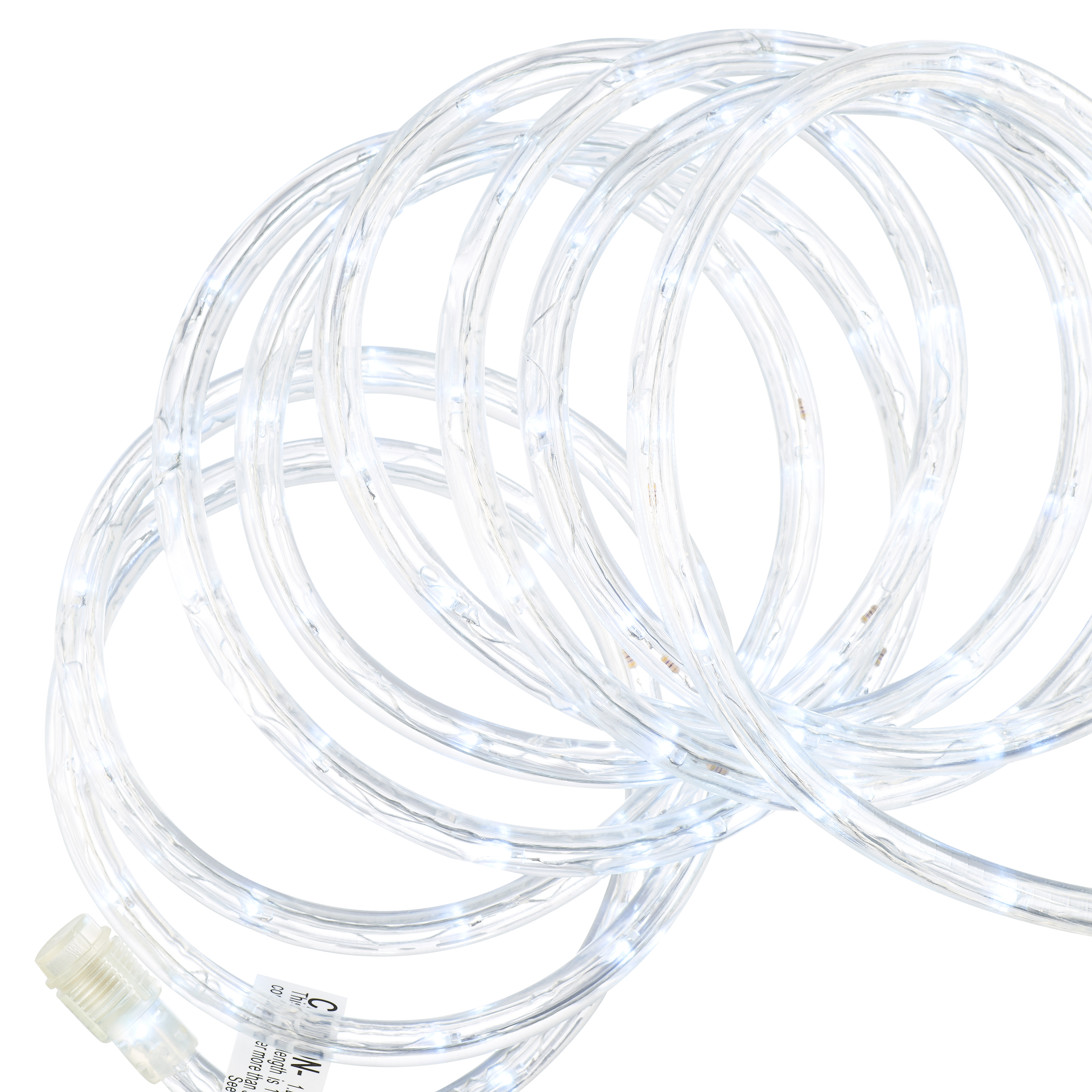 Holiday Time Indoor and Outdoor LED Cool White Rope Christmas Lights, 15' - image 1 of 4