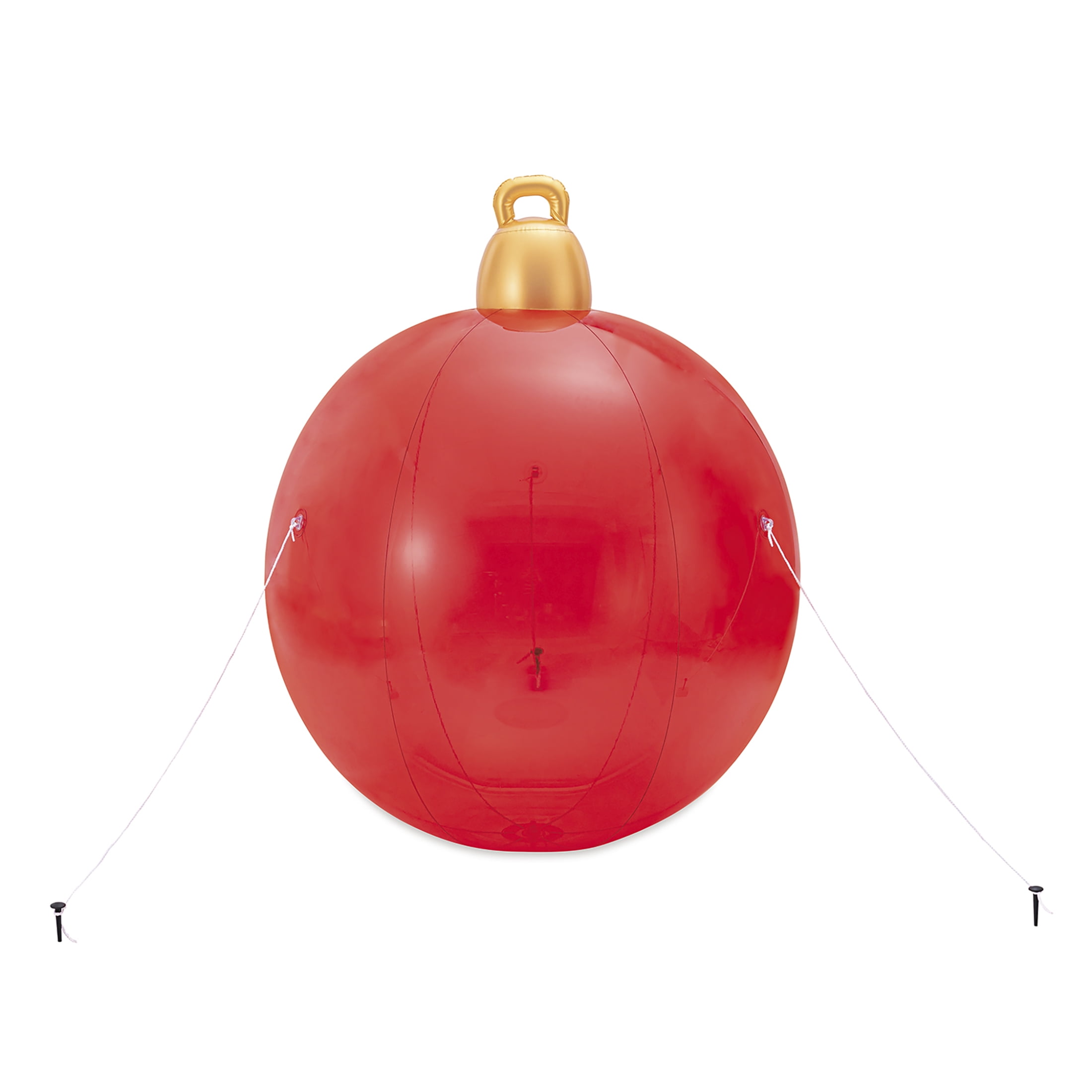 Holiday Time Inflatable Red & Green Ball, 4ft