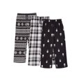 thumbnail image 1 of Holiday Time Kids Cozy Sleep Pants, 3-Pack, Sizes 4-18, 1 of 4