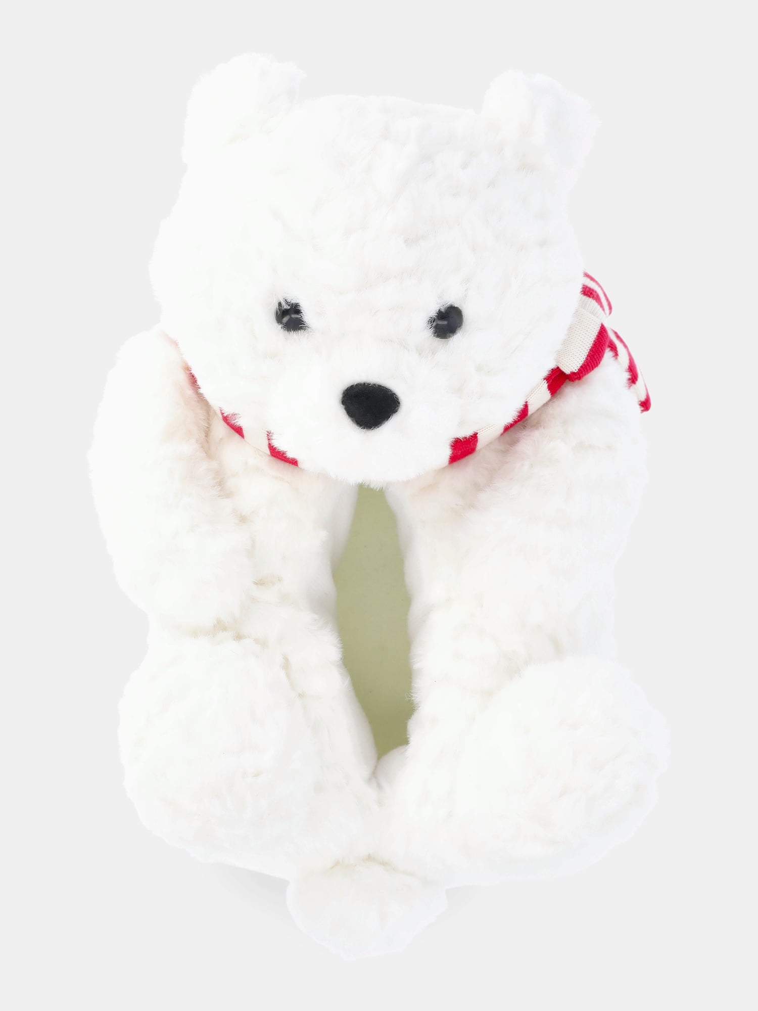 Holiday Time Boys and Girls Plush Polar Bear Slippers