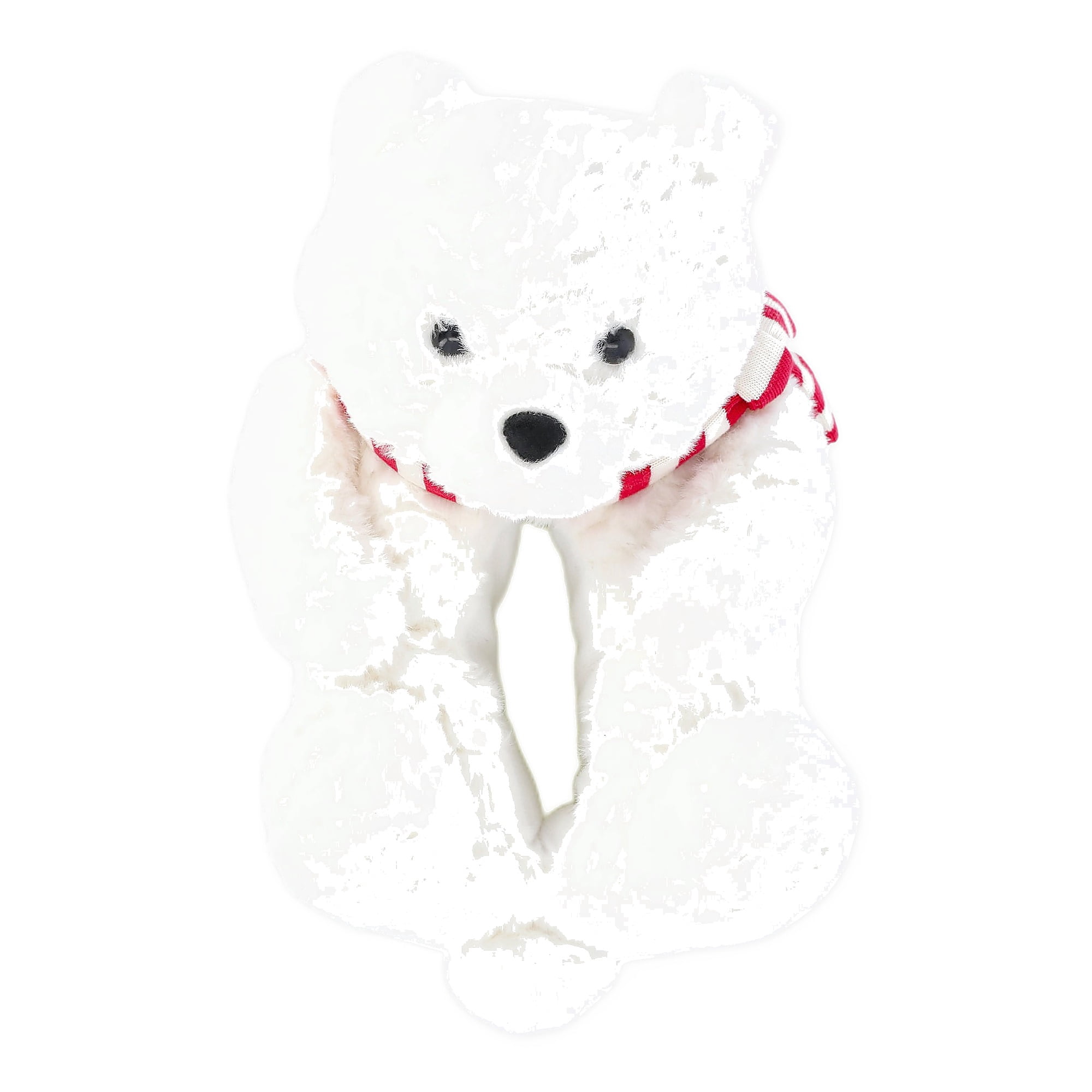 Holiday Time Boys and Girls Plush Polar Bear Slippers