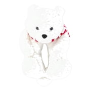 Holiday Time Boys and Girls Plush Polar Bear Slippers