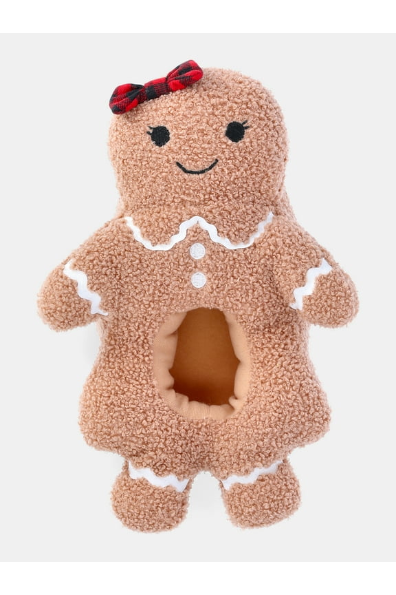 Boys and Girls Plush Gingerbread Slippers