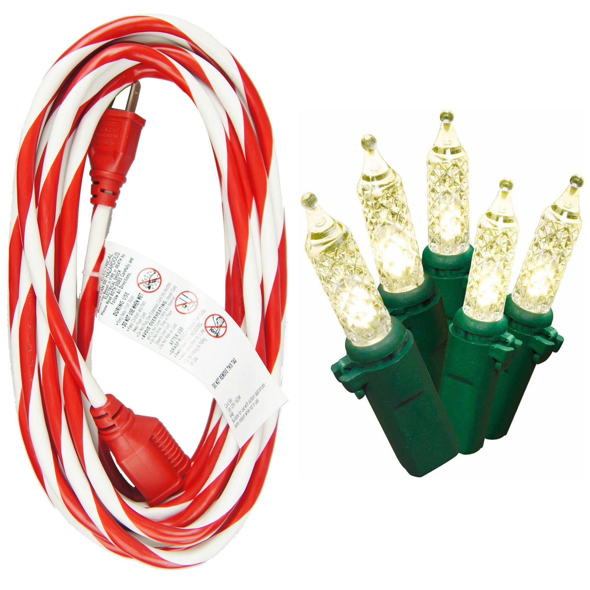 Holiday Time LED Lite Lock M5 Christmas Lights Warm White, 225 Count