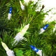 Holiday Time LED Mini Light Set White Wire Blue/ Warm White/Frosted