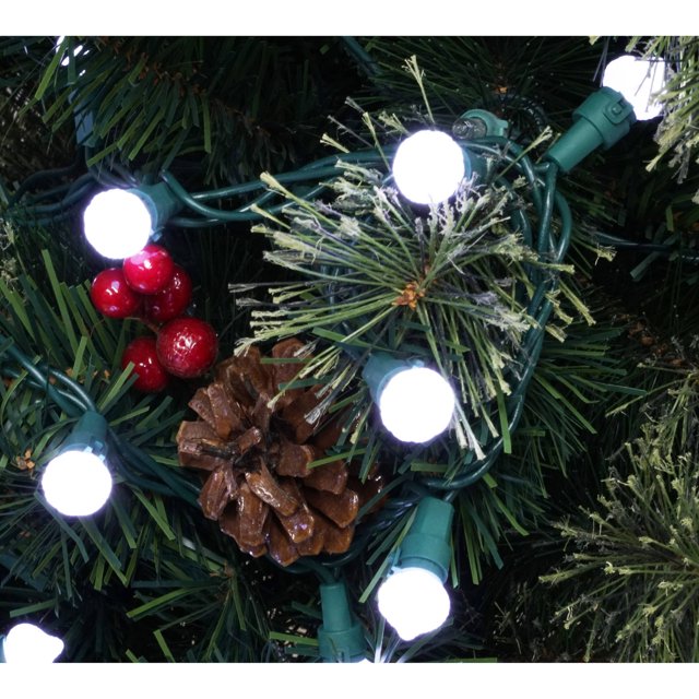 Holiday Time LED Strawberry Christmas Lights Cool White, 70 Count