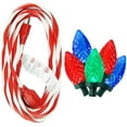 thumbnail image 1 of Holiday Time LED Super Bright Diamond Cut C9 Christmas Lights, Multi, 100 Count and Extension Cord Value Bundle, 1 of 3