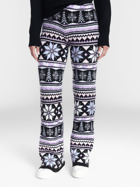 Women's Let It Snow Sweater Pants, Sizes XXS-XXL