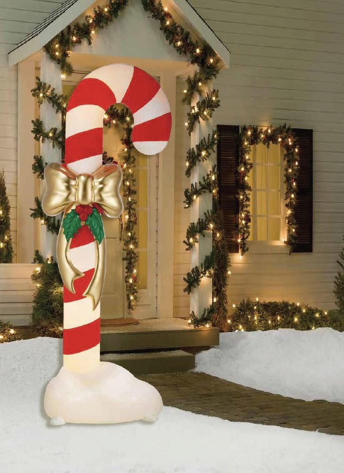 Holiday Time LightUp Candy Cane Christmas Outdoor Décor, 72 inches