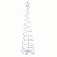 Holiday Time LightUp LED Multicolor Spiral Christmas Tree, 80 Lights, 6'