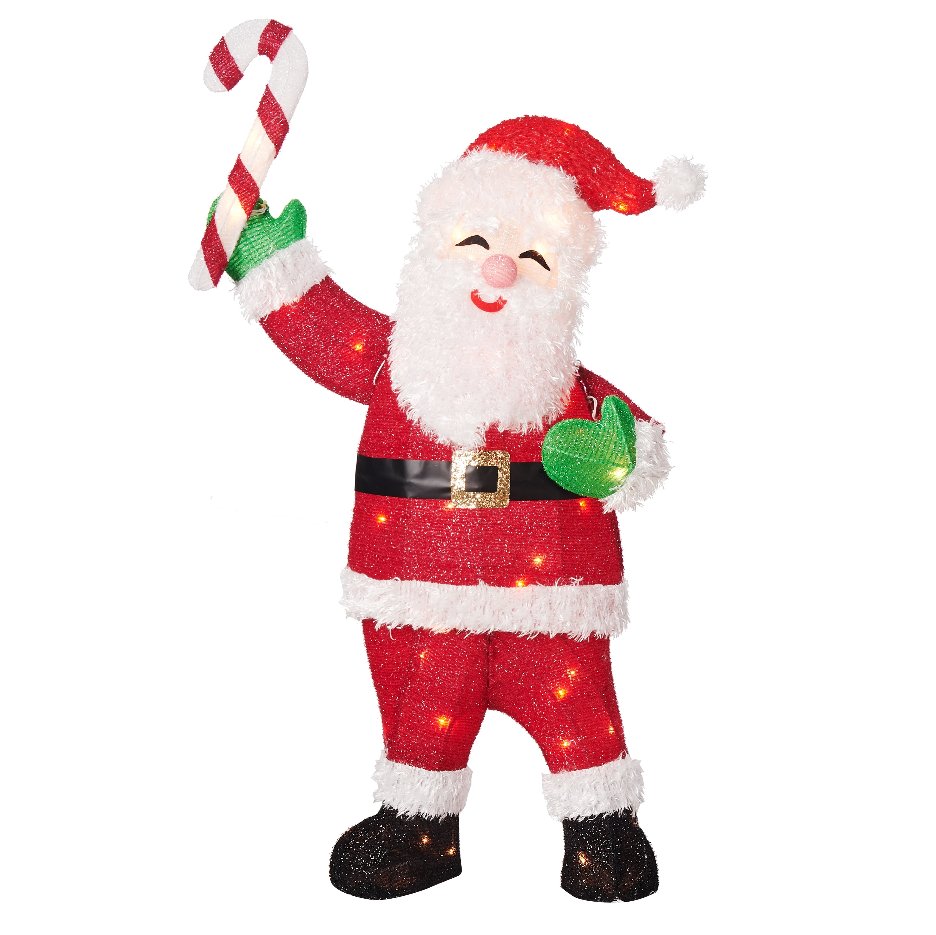 Holiday Time LightUp LED Santa, 45"