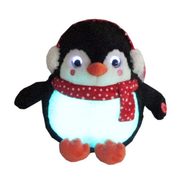 Holiday Time Light Up Penguin Plush