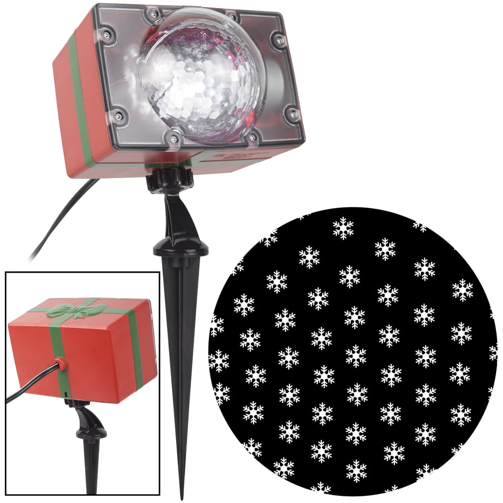 Holiday Time Lightshow Projection Lighting White Snow Fall Christmas