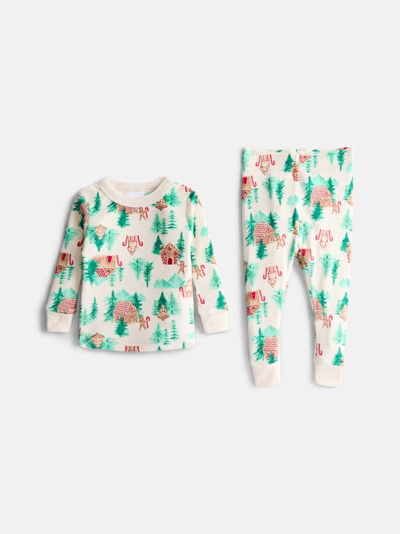Toddler Girls Top and Pants Fleece Pajama Set, 2-Piece, Sizes 12M-5T
