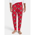 thumbnail image 1 of Men's Christmas Print Fleece Jogger Sleep Pants from Holiday Time, Sizes S-2XL, 1 of 5