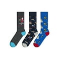 thumbnail image 1 of Holiday Time Men's Cotton Crew Sock Gift Box, 3-pack, 1 of 2